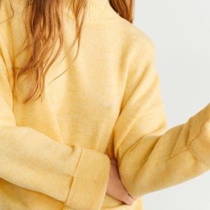 Mango rolled up sleeve sweater